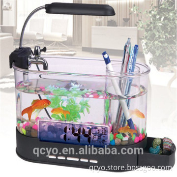 Acrylic hot sale fish tank with LED light